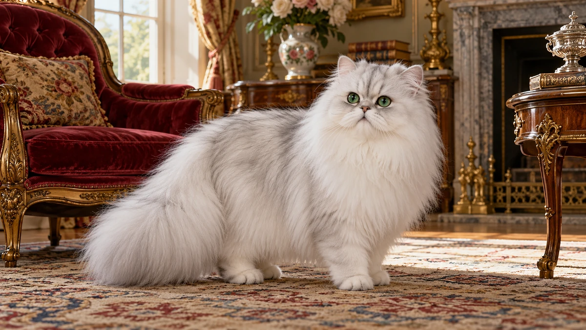 Chinchilla Kedi kedi — ırkın tarihi ve kökeni