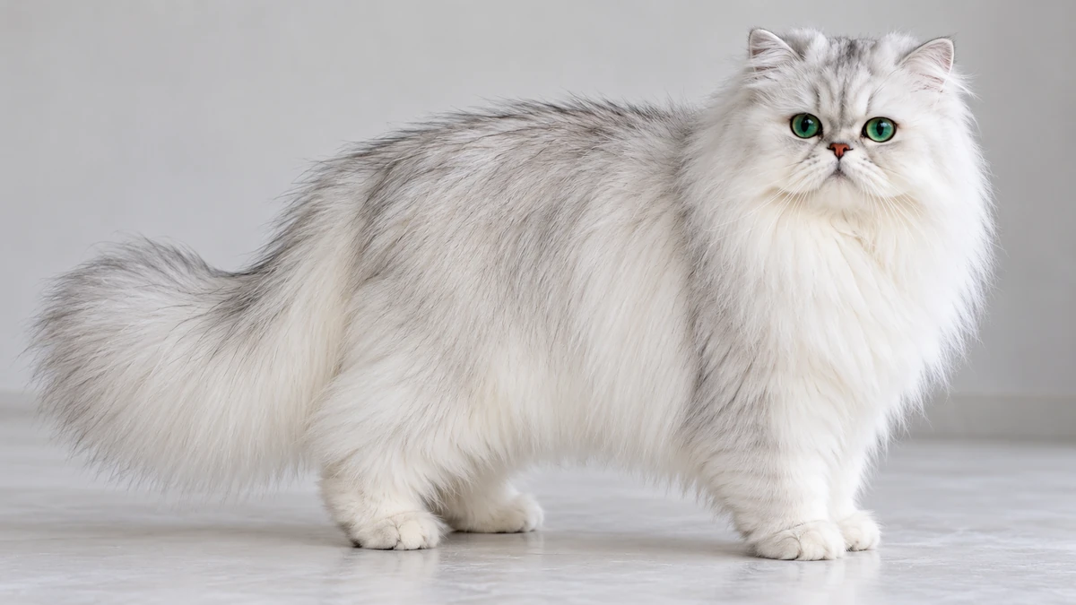 Chinchilla Kedi kedi — gümüş shell